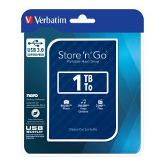 Verbatim Store 'n' Go Gen 2 USB 3.0 Εξωτερικός HDD 1TB 2.5″ - 53200